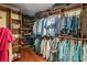 Large walk-in closet with ample shelving and hanging space at 3154 Brigantine Ct, New Port Richey, FL 34652