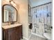 Bathroom with a vanity and shower at 4040 Hermosa Blvd, Hernando Beach, FL 34607