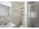 Small bathroom with shower, toilet and sink at 6020 Wilds Dr # 4B, New Port Richey, FL 34653