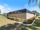 Backyard features a large screened patio area at 5378 Legend Hills Ln, Spring Hill, FL 34609