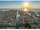Aerial view highlighting the home's waterfront location at 13912 Sommers Ave, Hudson, FL 34667