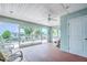 Relaxing screened porch overlooking the canal at 7352 Gulf Way, Hudson, FL 34667