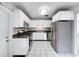 Well-lit kitchen with white cabinets and stainless steel appliances at 1513 55Th N Ave, St Petersburg, FL 33703