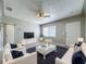 Bright living room with modern furnishings and a large window bringing in natural light at 1513 55Th N Ave, St Petersburg, FL 33703