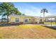 Single story home with light yellow siding and a landscaped yard at 6646 Harbor Dr, Hudson, FL 34667