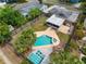 Aerial view showcasing the pool and backyard oasis at 1513 55Th N Ave, St Petersburg, FL 33703
