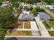 Aerial view of the house, yard, and driveway at 1513 55Th N Ave, St Petersburg, FL 33703