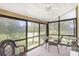Relaxing screened porch with wicker furniture at 13002 Wedgewood Way # D, Hudson, FL 34667