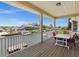 Deck overlooking canal with seating for outdoor dining at 7332 Islander Ln, Hudson, FL 34667