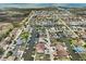Property located on the canal with neighboring houses at 7332 Islander Ln, Hudson, FL 34667