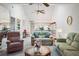 Living Room with two sofas, a coffee table and vaulted ceilings at 3275 Lori Ln # 5, New Port Richey, FL 34655