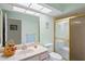 Nice bathroom with vanity, toilet and shower at 3275 Lori Ln # 5, New Port Richey, FL 34655