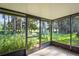 Peaceful screened patio overlooking lush green landscape at 3275 Lori Ln # 5, New Port Richey, FL 34655