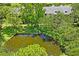 Serene pond surrounded by trees, providing a tranquil setting at 3232 Lake Pine E Way # H2, Tarpon Springs, FL 34688