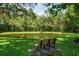 Peaceful pond with a park bench, ideal for relaxation at 3232 Lake Pine E Way # H2, Tarpon Springs, FL 34688