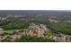 Aerial view showing home's location in a residential neighborhood at 11226 Oyster Bay Cir, New Port Richey, FL 34654