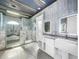 Elegant bathroom with double vanity, large shower, and modern fixtures at 4260 Columbus Dr, Hernando Beach, FL 34607