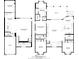 Two-story floor plan with primary bedroom suite and large living area at 4260 Columbus Dr, Hernando Beach, FL 34607