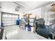 Garage with storage and shelving units at 3423 Palometa Dr, Hernando Beach, FL 34607