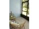 Relaxing screened porch with outdoor seating and a view of the backyard at 1955 Abrico Dr # G7, Lutz, FL 33558