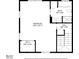 Floor plan showcasing a bedroom, bath, and walk-in closet at 7413 Gettysburg Dr, Weeki Wachee, FL 34607