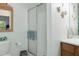 Bathroom with shower, toilet and vanity at 7413 Gettysburg Dr, Weeki Wachee, FL 34607