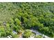 Aerial view of a lot surrounded by lush trees at 7413 Gettysburg Dr, Weeki Wachee, FL 34607