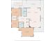 Two-story home floor plan with Primary bedroom and balcony at 6412 Yvette Dr, Hudson, FL 34667