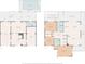 Two-story home floor plan, showing bedrooms and Gathering room at 6412 Yvette Dr, Hudson, FL 34667