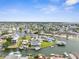 Waterfront community with many houses at 6412 Yvette Dr, Hudson, FL 34667