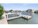 Private dock with multiple boat slips, perfect for waterfront living at 6412 Yvette Dr, Hudson, FL 34667