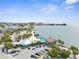 Aerial view of waterfront homes and community at 6412 Yvette Dr, Hudson, FL 34667