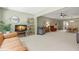Open living space with a view into the dining area and kitchen at 2260 Costa Rican Dr # 24, Clearwater, FL 33763