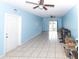 Large basement with tile floors and plenty of space at 8230 Brent St, Port Richey, FL 34668