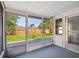 Screened patio overlooking the backyard at 1037 Chelsea Ln, Holiday, FL 34691