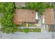An overhead view of the property, showing the house and surrounding area at 1501 28Th N Ave, St Petersburg, FL 33704