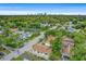 Wide aerial view of the house and surrounding neighborhood at 1501 28Th N Ave, St Petersburg, FL 33704