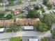 Aerial view of townhouses with carports at 3849 Staysail Ln, Holiday, FL 34691