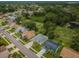 Aerial view of homes and golf course at 9727 Oakwood Hills Ct, New Port Richey, FL 34655
