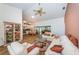 Open living room showcasing the kitchen and dining areas at 9727 Oakwood Hills Ct, New Port Richey, FL 34655