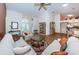 Spacious living room with hardwood floors and an open floor plan at 9727 Oakwood Hills Ct, New Port Richey, FL 34655