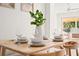 Simple, yet elegant dining table setting at 1108 66Th Nw St, Bradenton, FL 34209