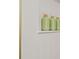 Clean shower with built in shelving at 1108 66Th Nw St, Bradenton, FL 34209