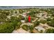 Aerial view of the property and surrounding homes at 1108 66Th Nw St, Bradenton, FL 34209