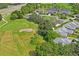 Aerial view of home and golf course at 9108 Bassett Ln # B, New Port Richey, FL 34655