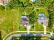 Aerial view showing home's location, lot size, and surrounding neighborhood at 1096 Florian Way, Spring Hill, FL 34609