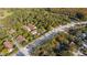 High-angle view of the property's location near a road and lush vegetation at 2222 Andover Cir, Palm Harbor, FL 34683