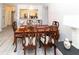 Elegant dining room with a large table, creating a formal atmosphere at 4516 Seagull Dr # 414, New Port Richey, FL 34652