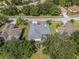 Bird's-eye view highlighting the house and surrounding neighborhood at 18937 Grand Club Dr, Hudson, FL 34667