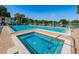 Relaxing hot tub next to the refreshing pool at 2522 Pine Ridge S Way # A2, Palm Harbor, FL 34684